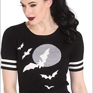 NWT Hell Bunny Nightflyer Bat Halloween Sweater